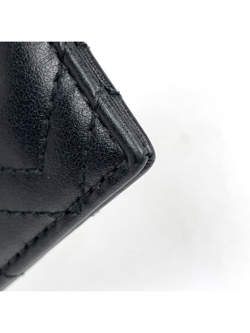 Gucci Card Case GG Marmont Wallet Leather Black - Picture 3 of 5